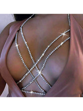 Strass Glitzer Crisscross Körperschmuck
